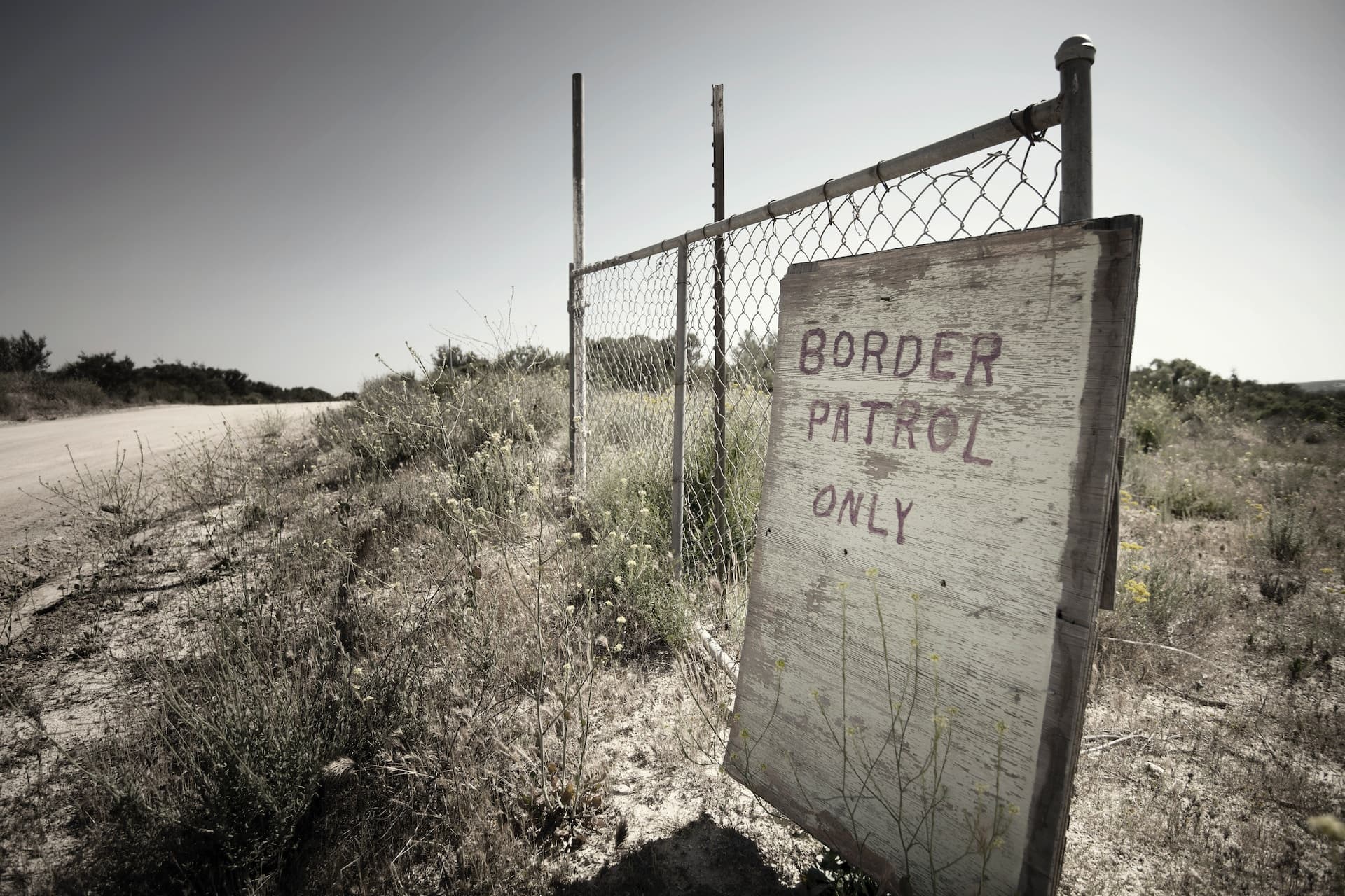 Near the US-Mexican border in Campo, California. by Greg Bulla